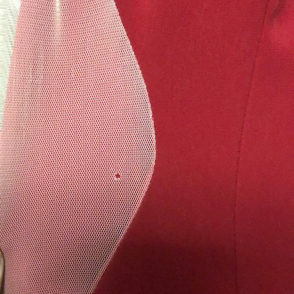 Red Prom Gown - Sheer siding - Picture 4 of 4